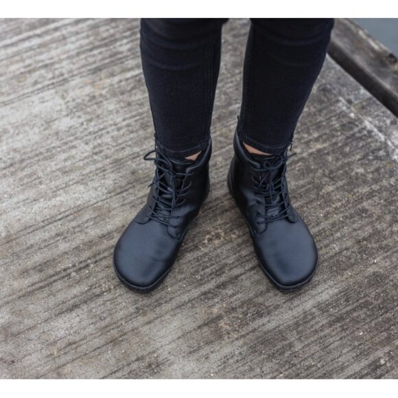 ZAQQ Quintic Vegan Barefoot Winter Boots in Black with Zipper size EU37 - Picture 8 of 9